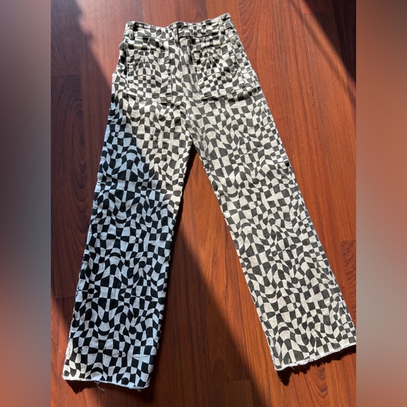 Geometric stretch jeans - Picture 1 of 5